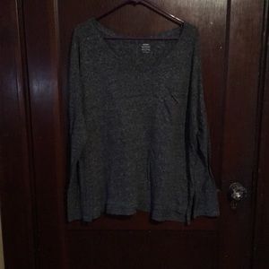 🌟 Old Navy Long Sleeved Boyfriend Shirt 2XL XXL EUC gray